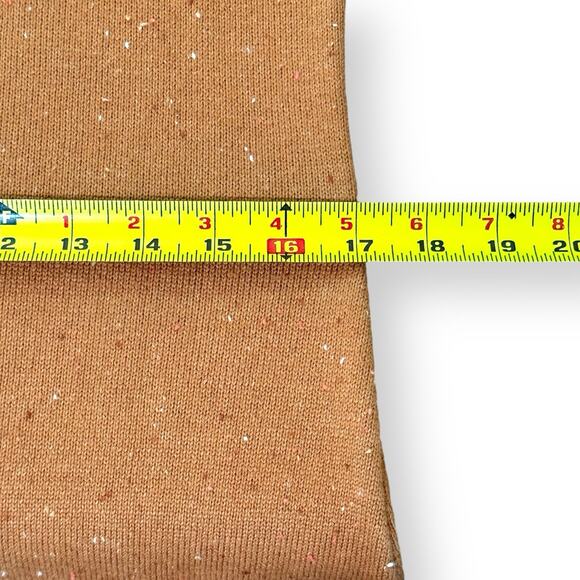 NWT Talbots Zip Collar Sweater Dress Tweed Tan Womens Petite Small SP Cotton - Picture 11 of 13